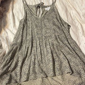 Dalmatian print tank top, new with tags